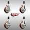 Service Caster 5 Inch 316SS Maroon Poly Swivel 1-5/8 Inch Expanding Stem Caster Set Brake SCC SCC-SS316EX20S514-PPUB-MRN-TLB-158-4 - alternate 4